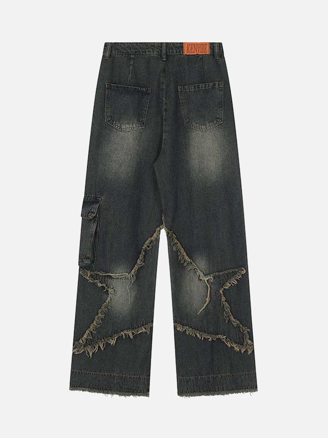 The Supermade Patch Embroidered Straight-leg Jeans
