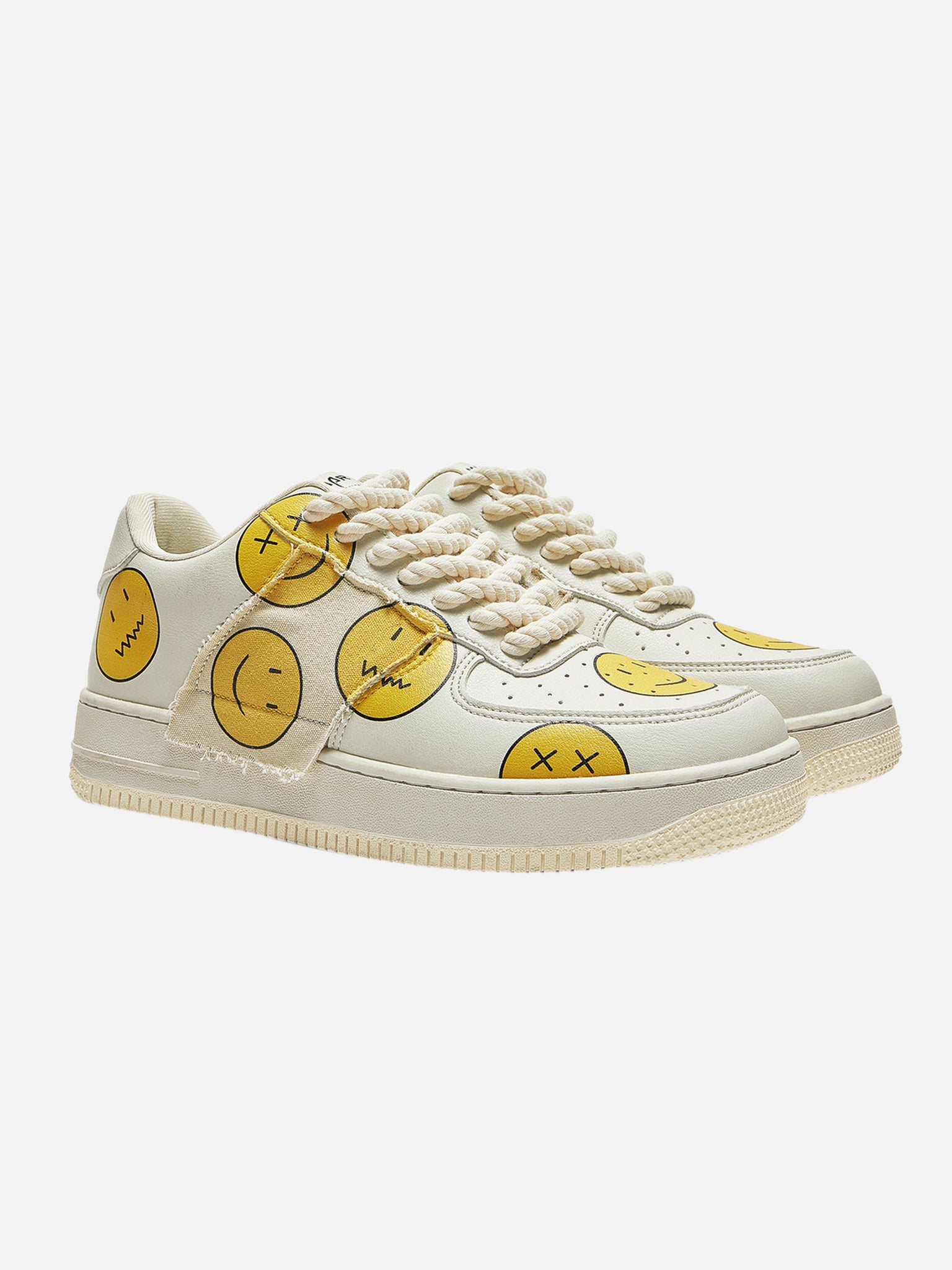 The Supermade American Fun Smiley Face Expression Board Shoes