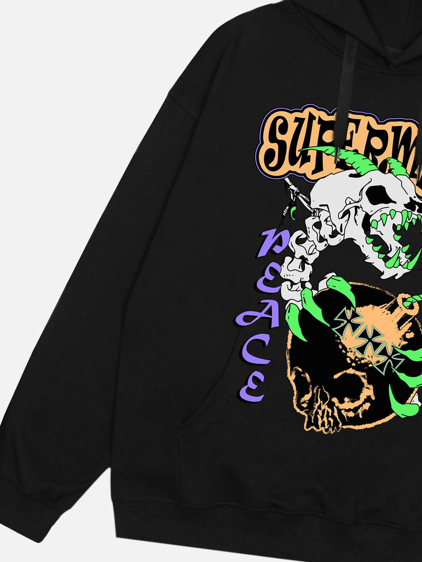 Thesupermade Dragon Skull Bomb Hoodie - 1734