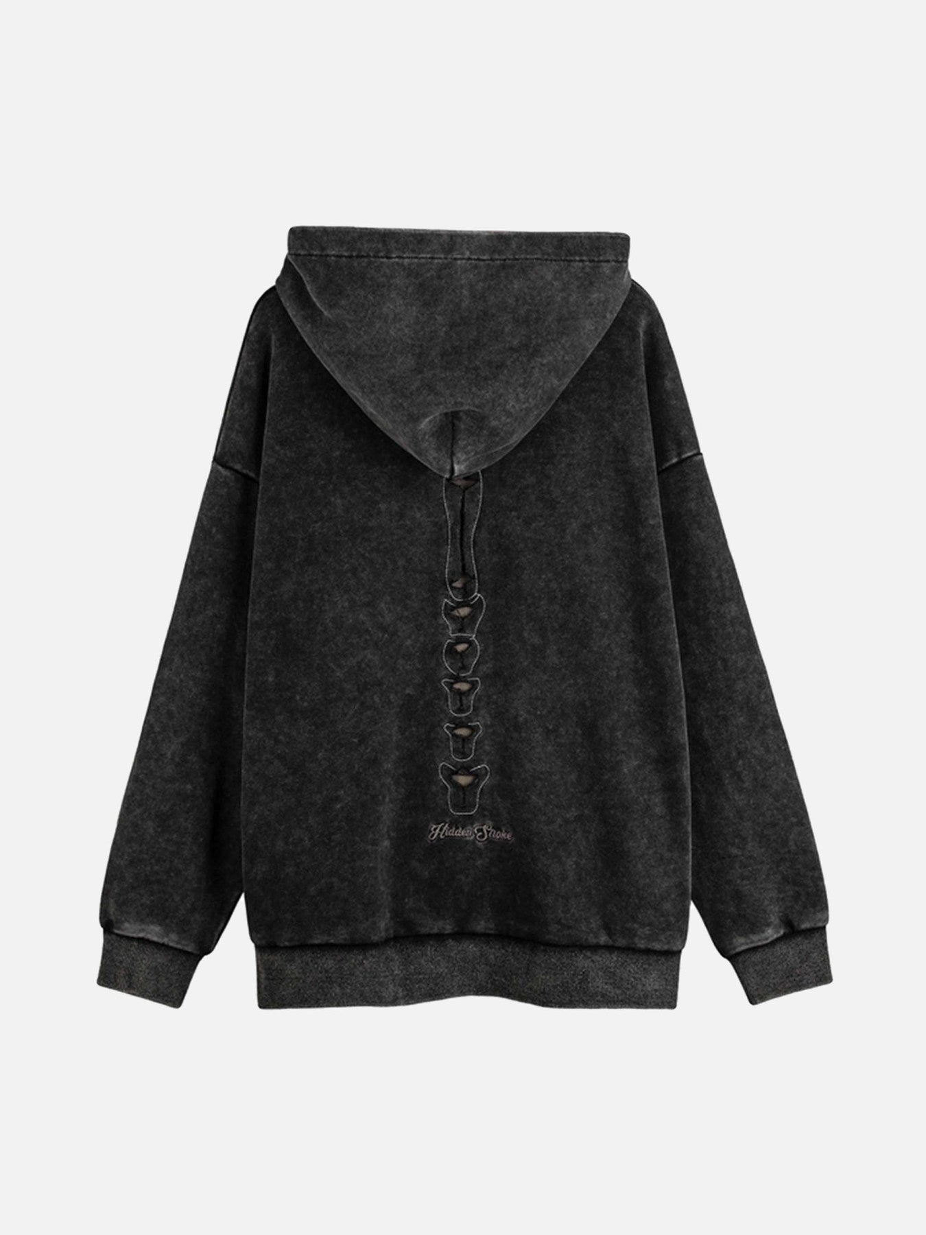 The Supermade Washed And Aged Hooded Sweatshirt  - 1674