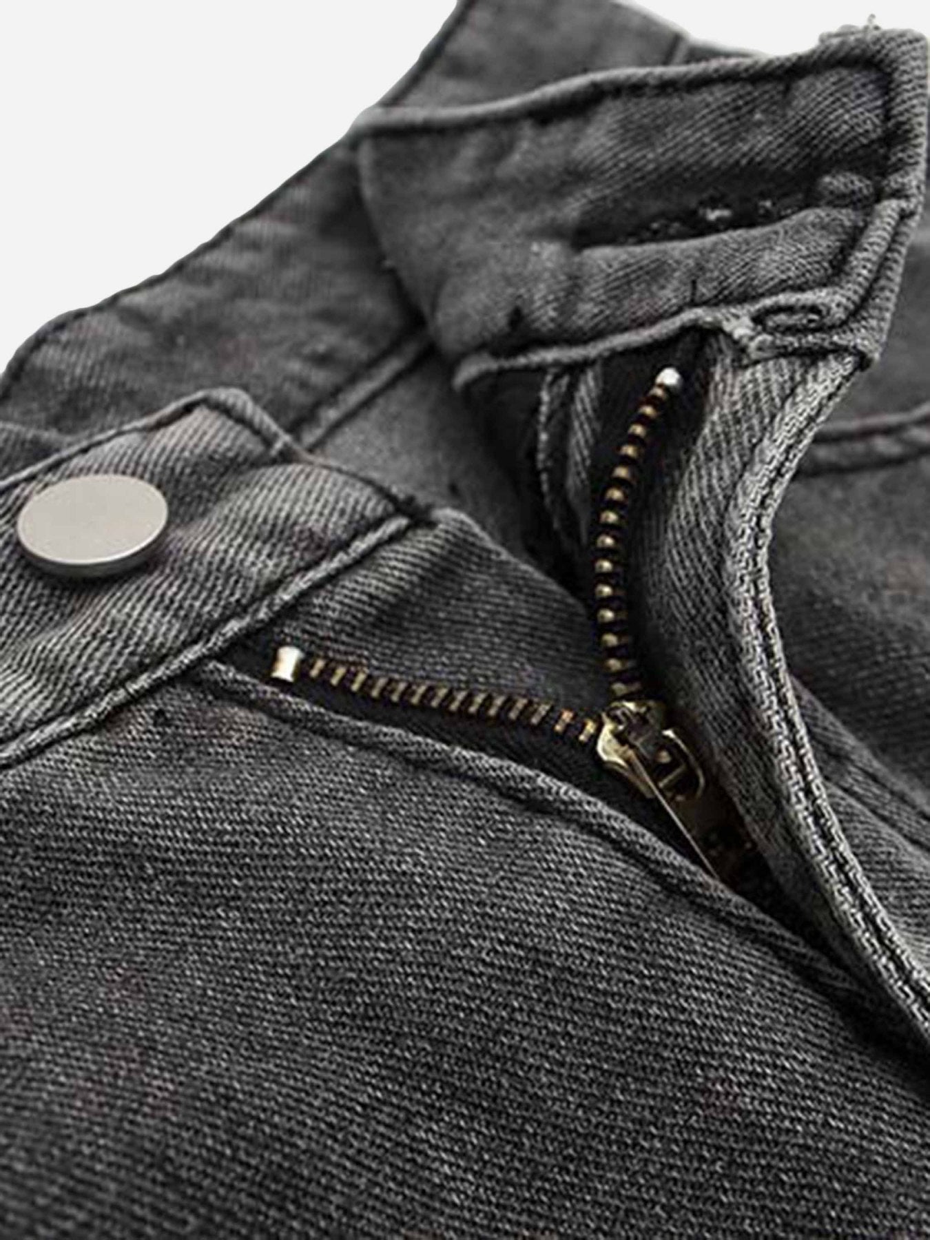 The Supermade Star Patch Embroidery Jeans