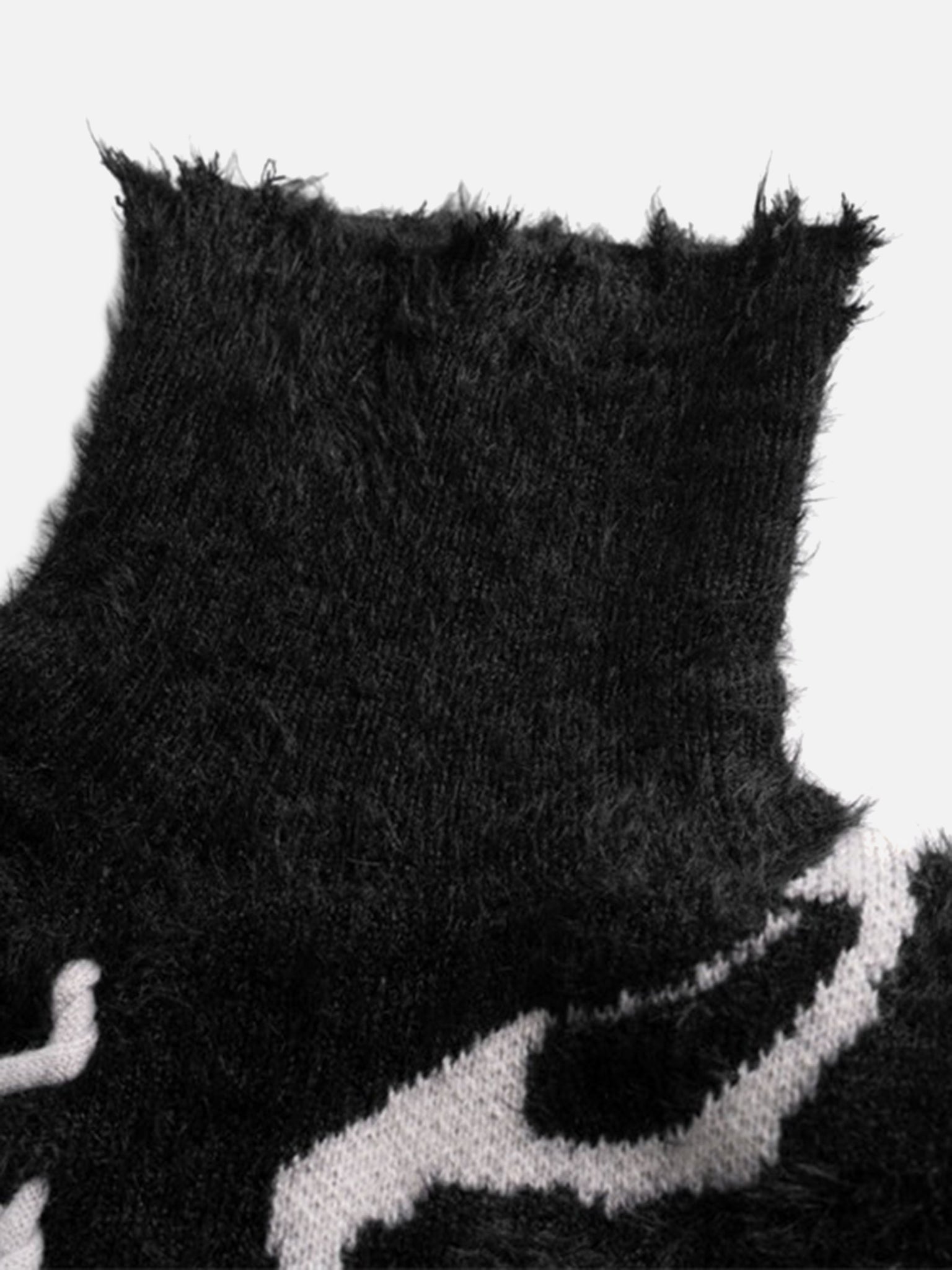 The Supermade Rip Damage Design Turtleneck Knitwear Sweater - 1525