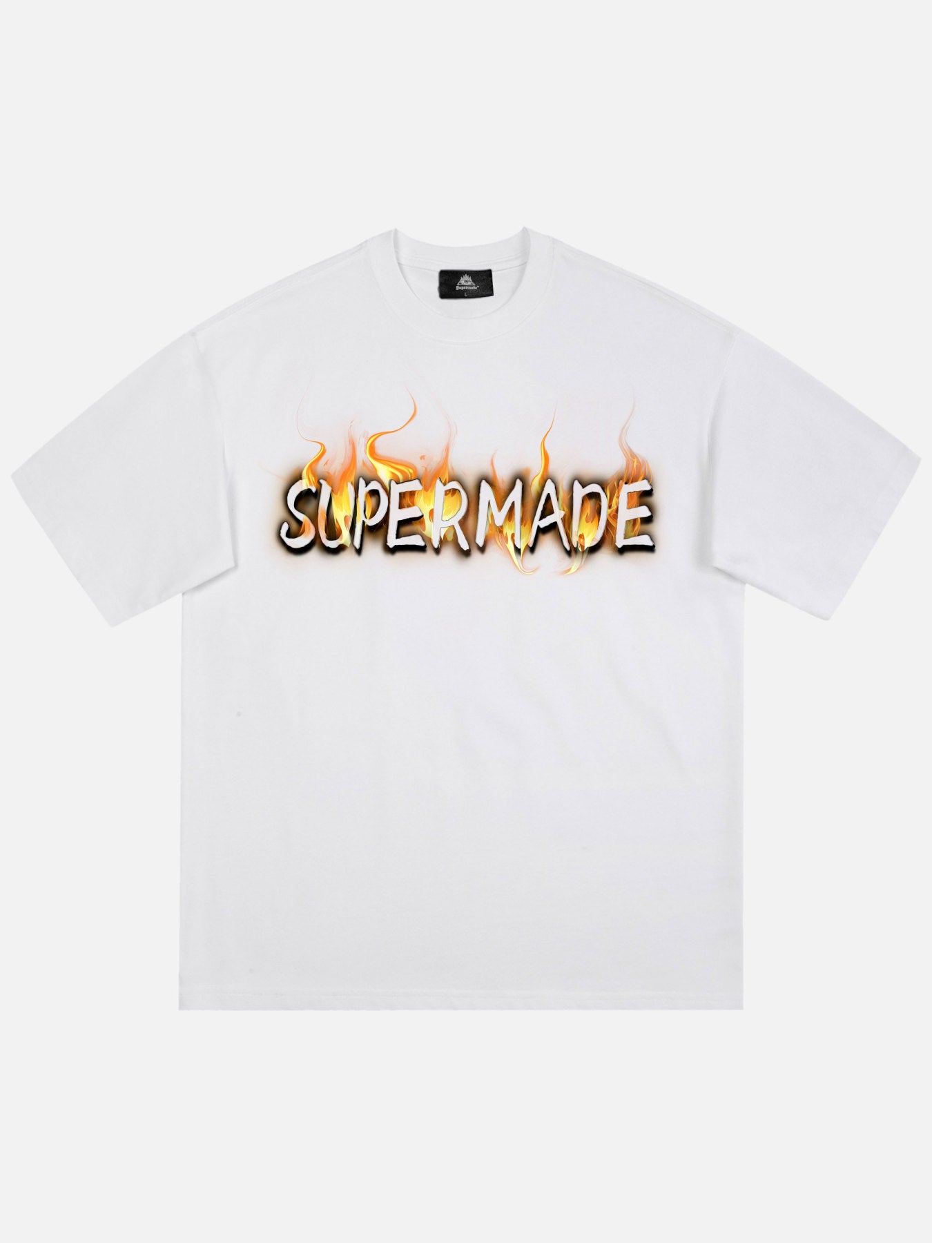 Thesupermade Burning Letters Print T-shirt