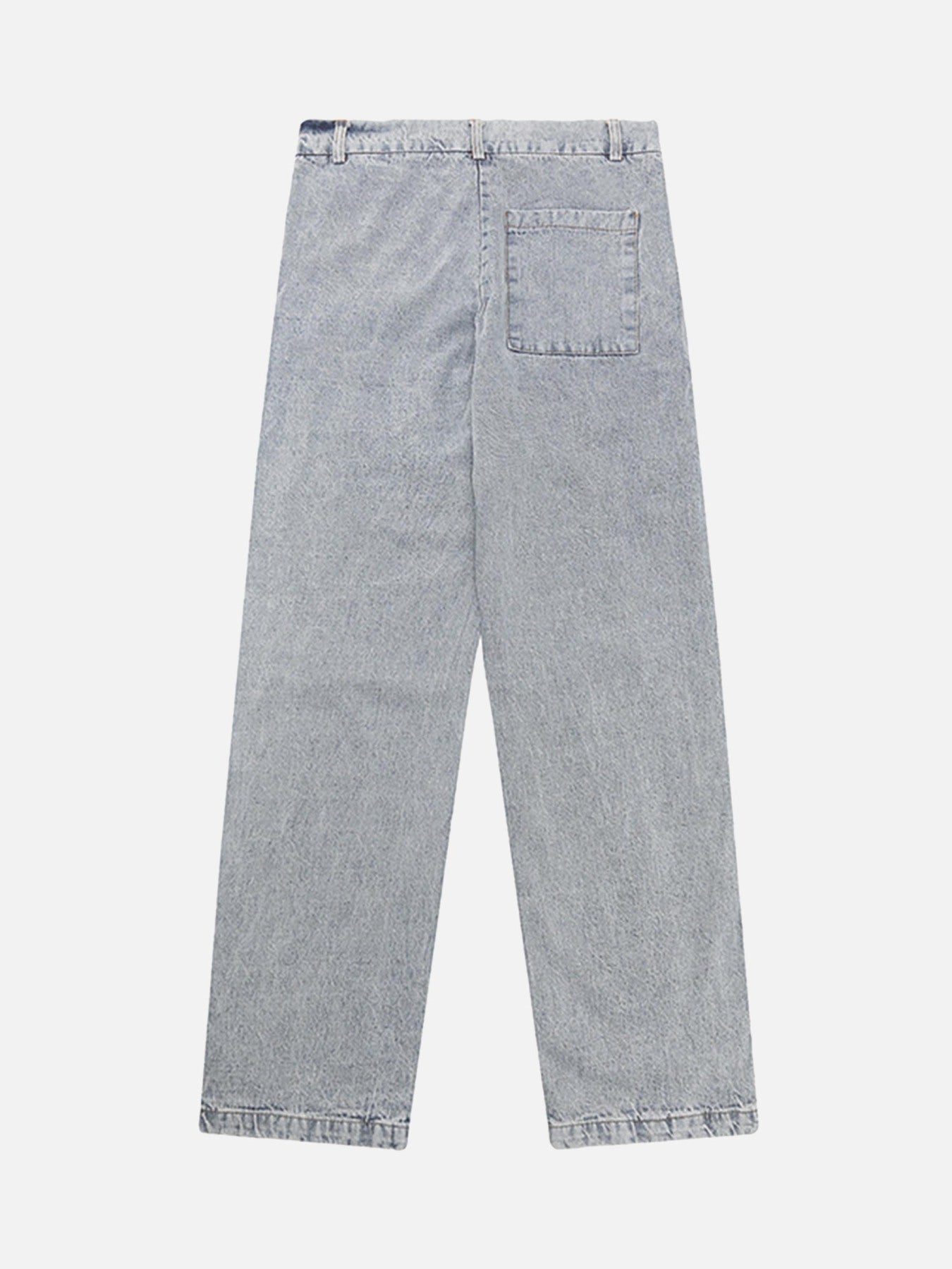 Thesupermade Torn Side Straps Design Sense Jeans