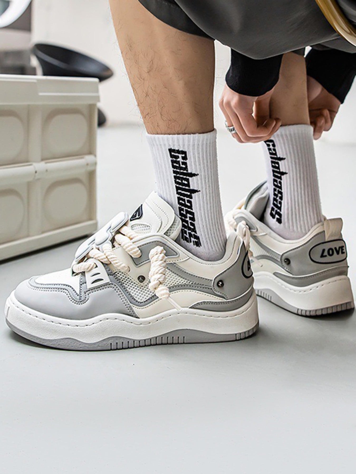 Thesupermade The Niche Thick Bottom Hundred With Board Shoes