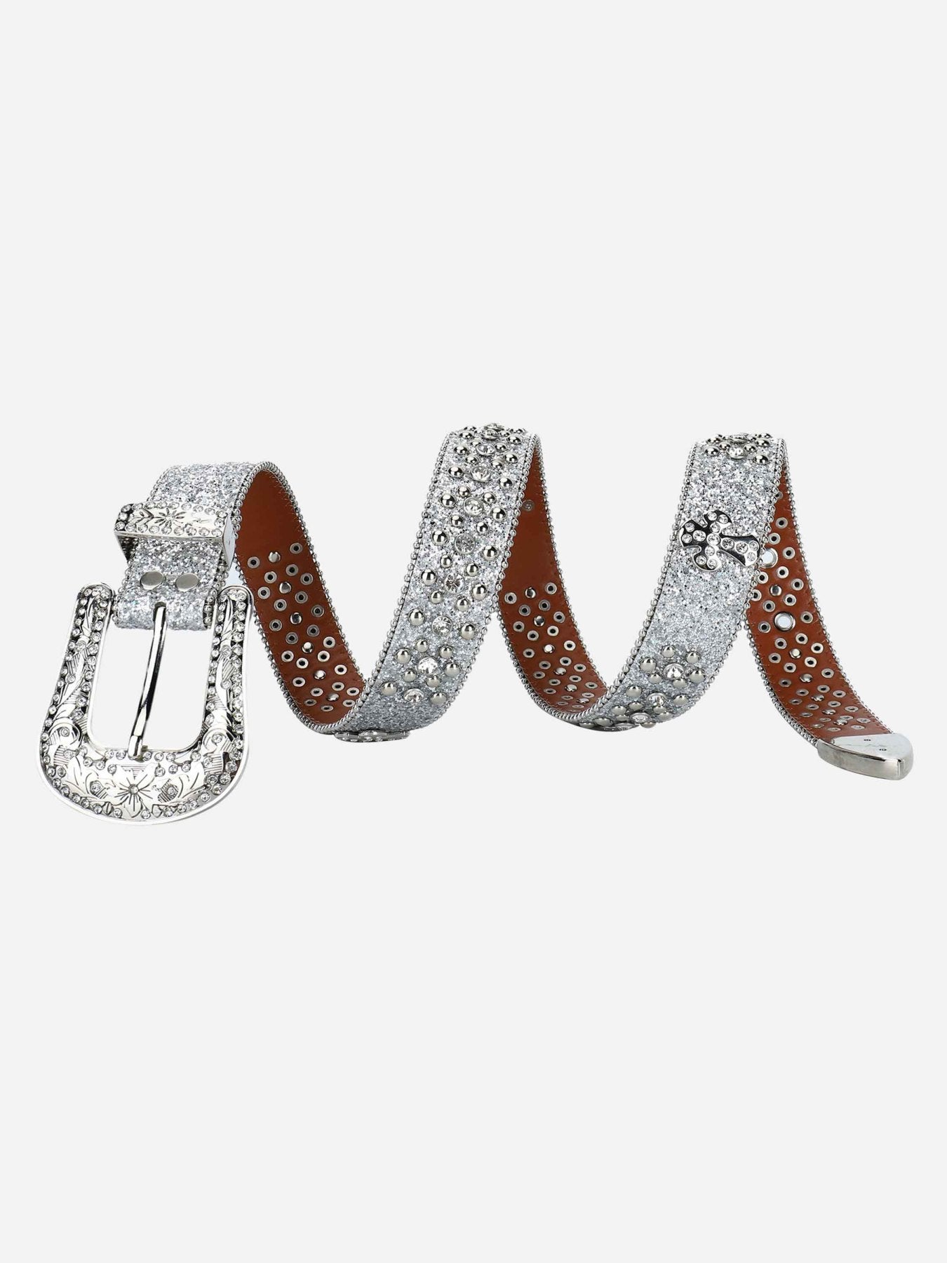 The Supermade Studded Rhinestone Belt For Men