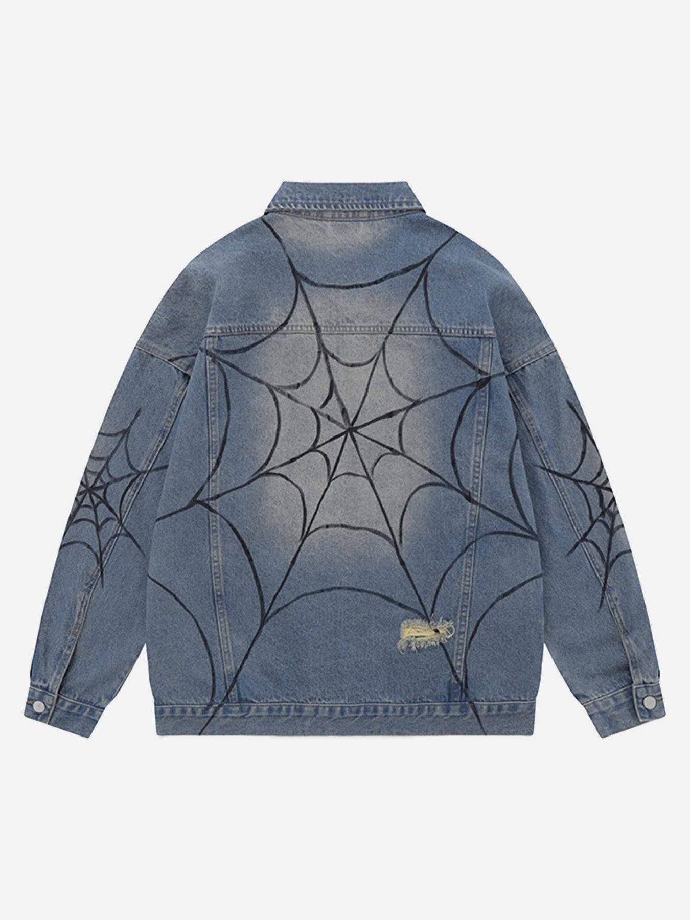 The Supermade Hand Painted Spider Denim Jacket